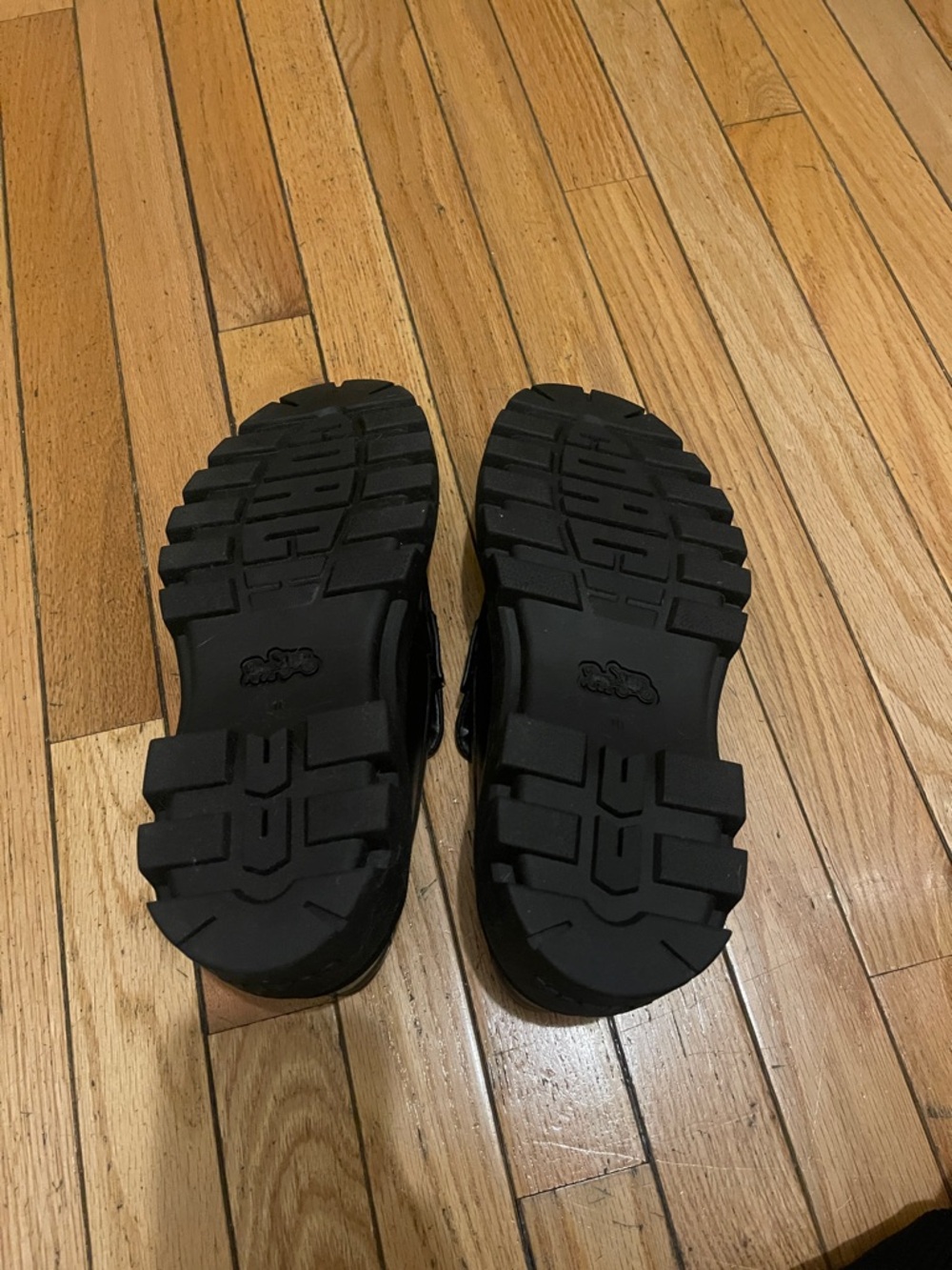 Coach Black Men's Leather Platform Loafers - Never Worn Outside - Picture 3 of 5